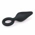 Easytoys Pointy Plug - analdildo med handtagsring - medium (svart)