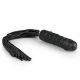 Easytoys Flogger - piska och silikon dildo (svart)