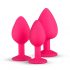 Easytoys Diamond - analplugg set (rosa)