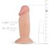 Real Fantasy Archi - verklighetstrogen dildo - 11,5 cm (naturlig)