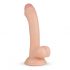 Real Fantasy Vince - dildo med pung och förhud - 19,5 cm (natur)