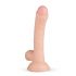 Real Fantasy Vince - dildo med testiklar och förhud - 19,5 cm (naturlig)