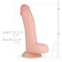 Real Fantasy Klipp - realistisk dildo med pung - 22cm (natur)