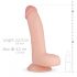 Real Fantasy Klipp - realistisk dildo med pung - 22cm (natur)