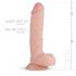 Realistisk Dildo Glynn - 25cm (naturell)