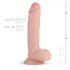 Realistisk Dildo Glynn - 25cm (naturell)