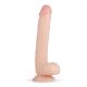 Real Fantasy Elvin - naturtrogen dildo med pung - 28 cm