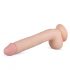 Real Fantasy Elvin - naturtrogen dildo med pung - 28 cm