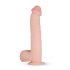 Realistisk Fantasy Dildo med Testiklar - 33cm (naturlig)