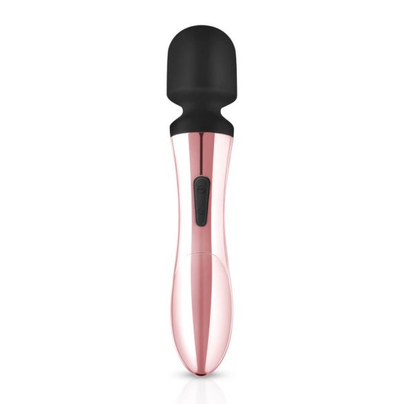 Rosy Gold Wand Curve - uppladdningsbar massagevibrator (roseguld)