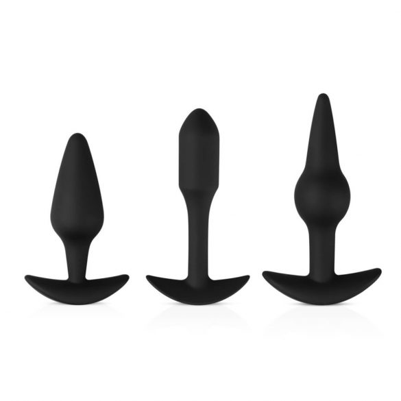 Easytoys Njutningssats - varierad anal dildo set (svart)