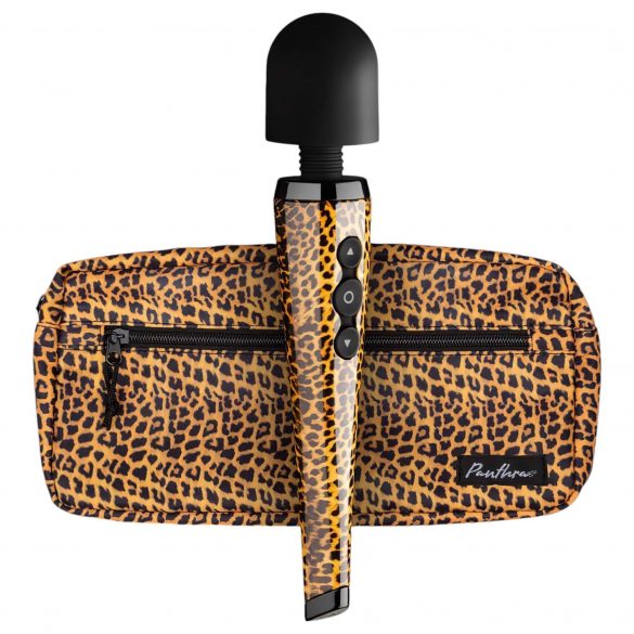 Panthra Shaka Wand - uppladdningsbar massagevibrator (leopard-svart)