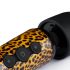 Panthra Shaka Wand - uppladdningsbar massagevibrator (leopard-svart)