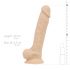 Real Fantasy Ashton - realistisk dildo med pung - 20,5 cm (natur)