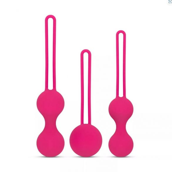 Easytoys LoveBalls - geishakulorsats - 3 delar (rosa)