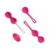 Easytoys LoveBalls - vibrerande geishakulor set - 3 delar (rosa)