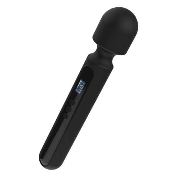 BLAQ - stor digital massager vibrator (svart)