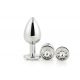 Gleaming Love - analplugg set - silver (3 delar)