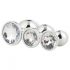 Gleaming Love - analplugg set - silver (3 delar)