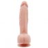 Herr Dixx 7.6 - sugkopp för kukdildo med pung - natur (19,5 cm)