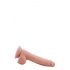 Herr Dixx 7.6 - sugkopp för kukdildo med pung - natur (19,5 cm)