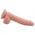 Herr Dixx 7.6 - sugkopp för kukdildo med pung - natur (19,5 cm)