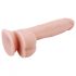 Herr Dixx 7.6 - sugkopp för kukdildo med pung - natur (19,5 cm)