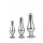 Gleaming Love - Anal Plug Set - Silver (3 delar)