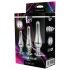 Gleaming Love - Anal Plug Set - Silver (3 delar)