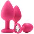 Flirts anal träning kit - analplugg set (3 delar) - rosa