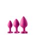 Flört anträning kit - anal dildoset (3 delar) - rosa