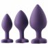 Flirts analträning kit - anal dildo set (3 st) - lila