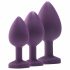 Flirts analträning kit - anal dildo set (3 st) - lila