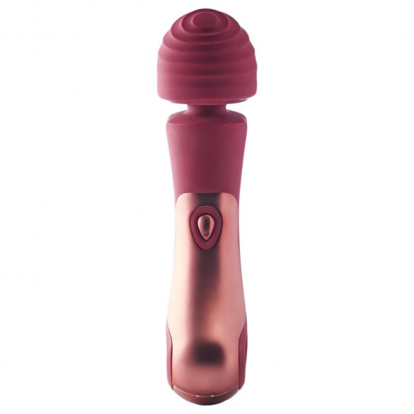 Liten Jacky 0. Massagestav - uppladdningsbar, vibrator (vinröd)