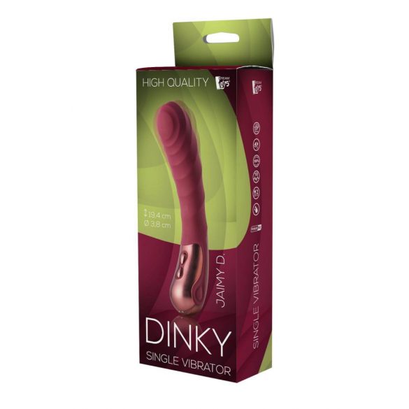 Dinky Jaimy D. Single - uppladdningsbar G-punktsvibrator (vinröd)