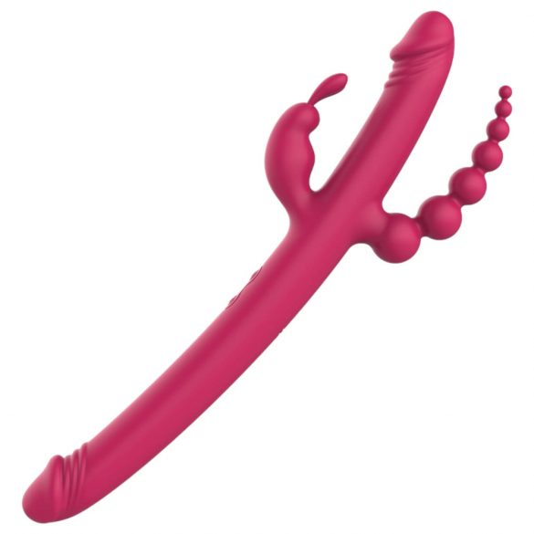 Dreamtoys Anywhere Njutning - uppladdningsbar 4-armad vibrator (rosa)