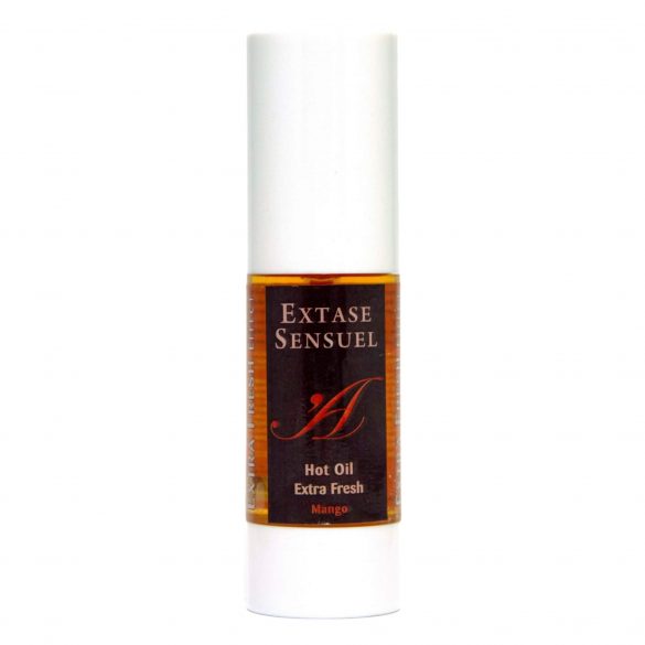 Extase Sensuell - kylande-värmande massageolja - färsk mango (30 ml)