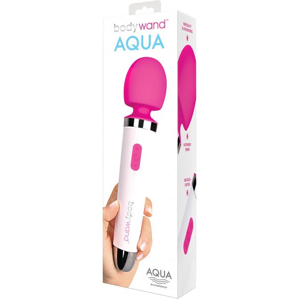 Bodywand Aqua Wand - vattentät massagevibrator (vit-rosa)