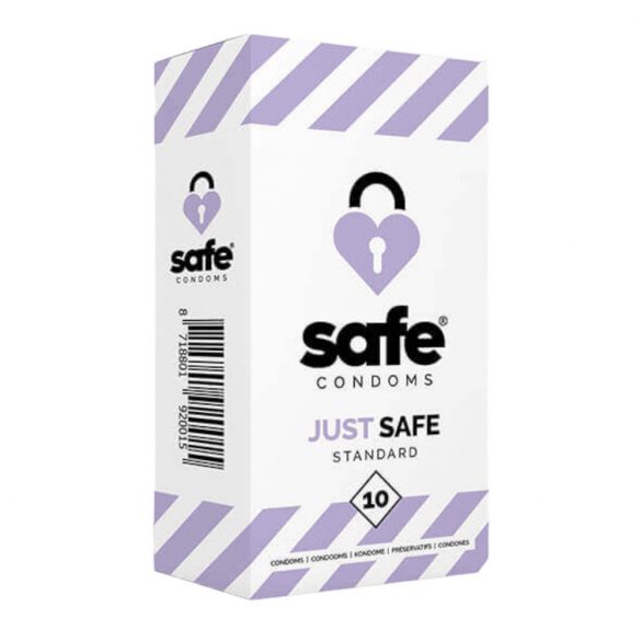 SAFE Just Safe - standard, vanilj kondom (10 st)