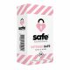 SAFE Intense Safe - räfflad-prickad kondom (10st)