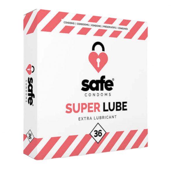 SAFE Super Lube - extra glidmedel kondomer (36st)