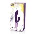 Rianne Essentials Xena - uppladdningsbar vibrator med klitorisstimulator (mörklila)