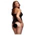 / BACI Plus Size - Halterneck, transparent body - svart (XL-XXL)