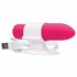 Screaming O Positive - uppladdningsbar superstark stavvibrator (rosa)