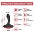 Magic Motion Solstice - smart, uppladdningsbar prostatavibrator (svart)