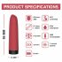 Magic Motion Awaken - smart, uppladdningsbar mini stavvibrator (röd)