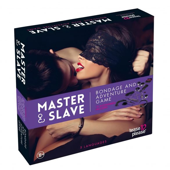 Master & Slave - bondageset (lila-svart)