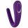 Satisfyer Dubbel Classic - vattentät, uppladdningsbar par-vibrator (lila)