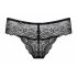 Obsessive Miamor - spetsstring med sten (svart) - L/XL