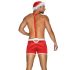 Obsessive Mr Claus - Tomte set (2 delar) - röd - 2XL